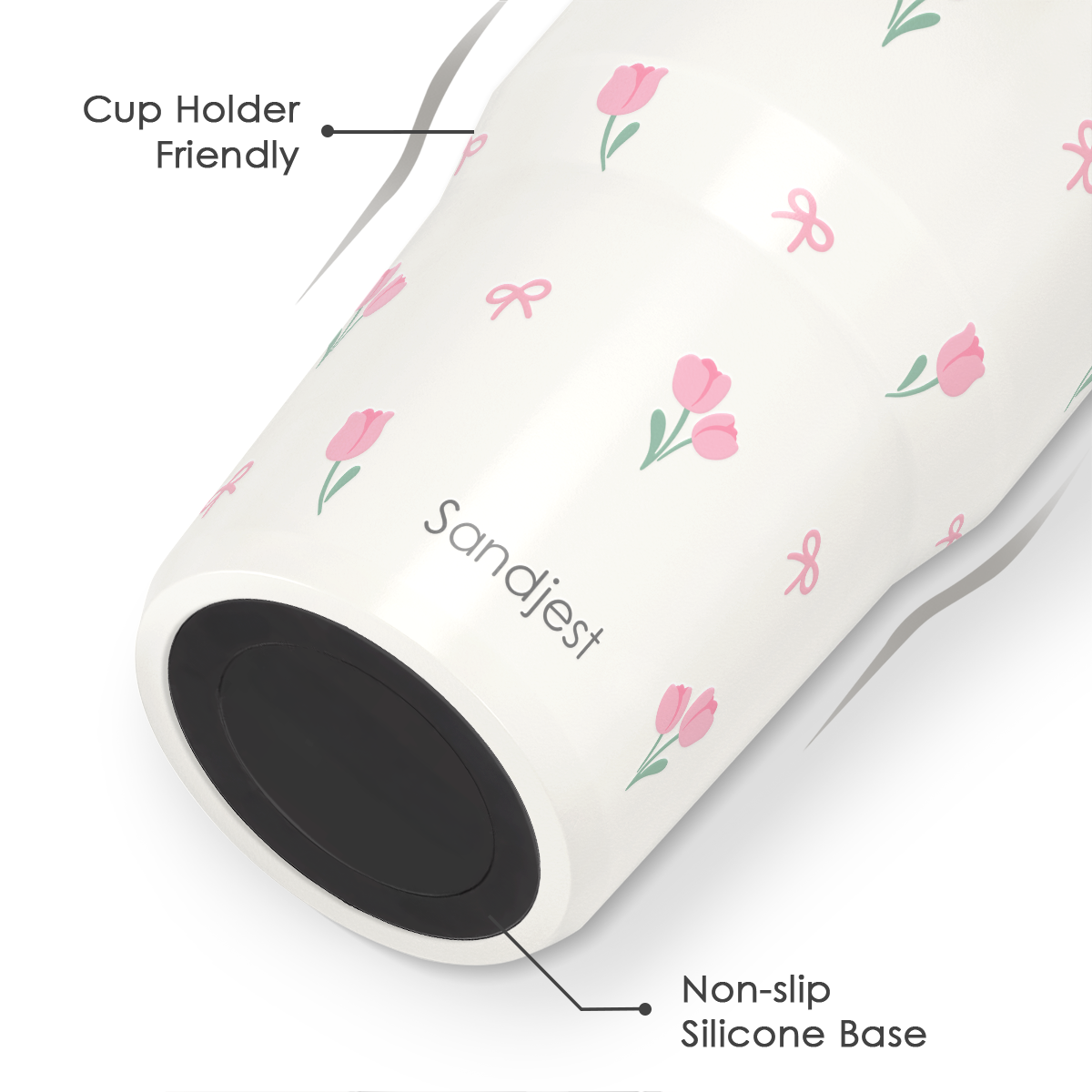 Tulip Stainless Steel Insulated Straw Tumbler 30oz with Handle