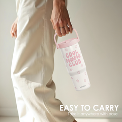 Pink Cool Mom Club TintFlip | Straw Lid Tumbler with Carry Handle 30oz