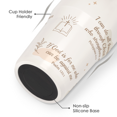 Christian Stainless Steel Straw Lid Tumbler 30oz with Carry Handle for Women Girls, Child of God Insulated Travel Coffee Cup, Gift for Sports Outdoor Workout Christmas Birthday