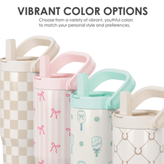 Pickleball Stainless Steel Straw Lid Tumbler 30oz with Carry Handle for Women Girls Adults, Insulated Travel Coffee Cup, Gift for Sports Outdoor Workout Christmas Birthday (Mint)