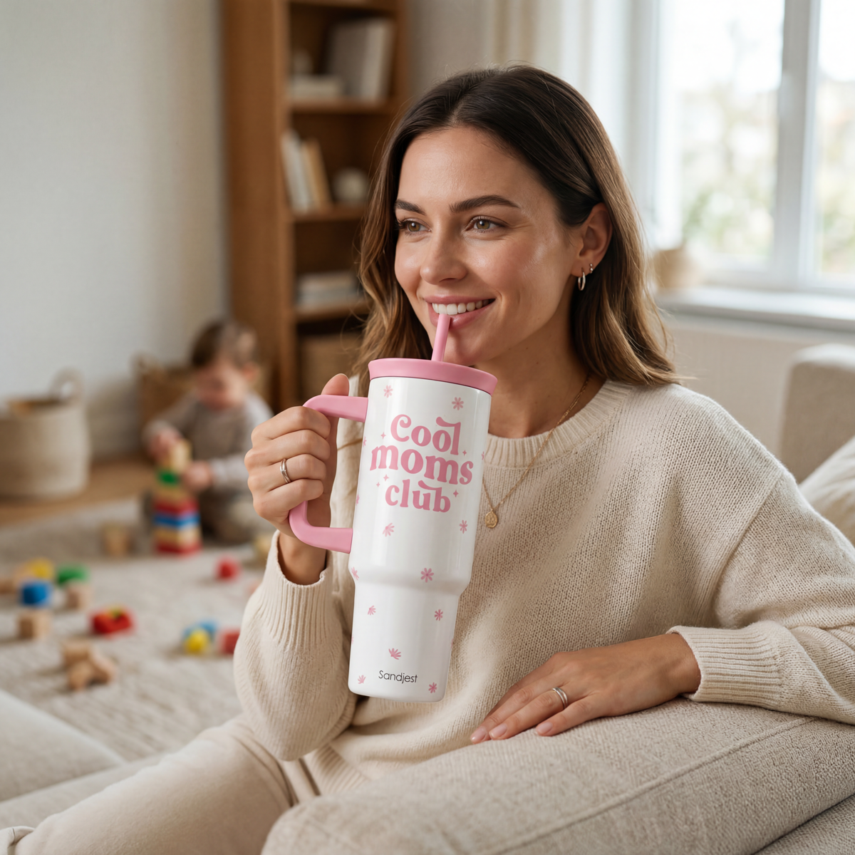BloomSip 40oz Leak-proof Tumbler | Gift for Mom