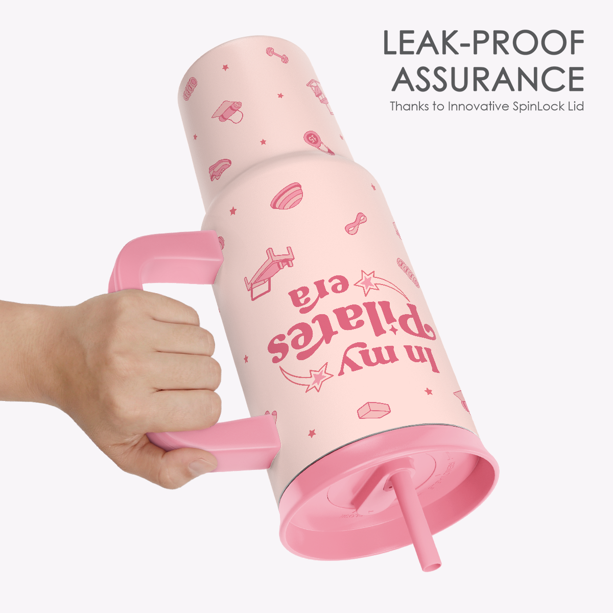 BloomSip 40oz Leak-proof Tumbler | Pilates