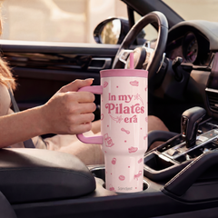 BloomSip 40oz Leak-proof Tumbler | Pilates