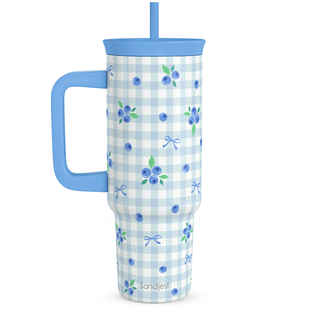 BloomSip 40oz Leak-proof Tumbler | Blueberries