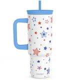 BloomSip 40oz Leak-proof Tumbler | Patriotic Stars
