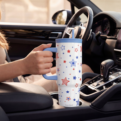 BloomSip 40oz Leak-proof Tumbler | Patriotic Stars