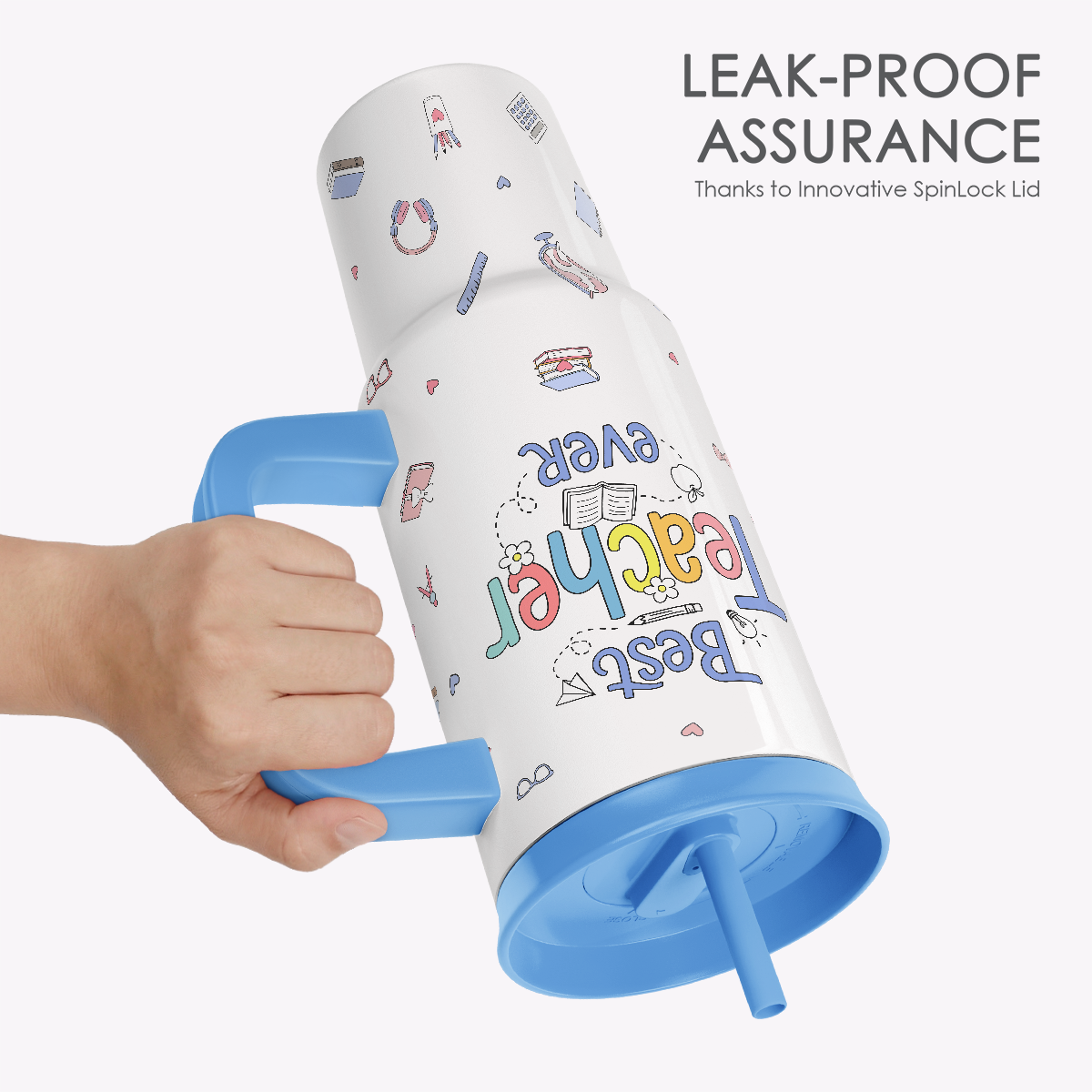 BloomSip 40oz Leak-proof Tumbler | Gift for Teachers