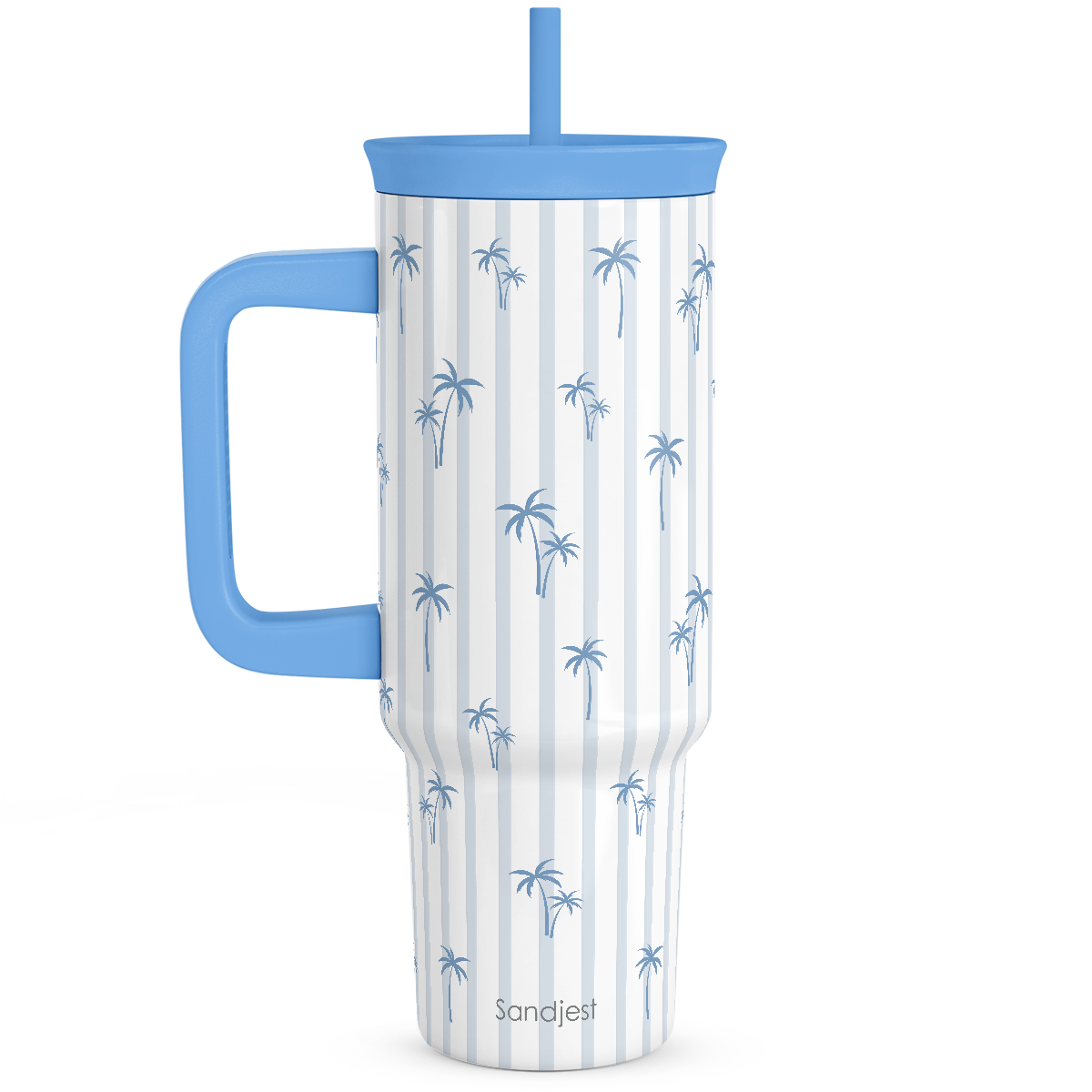 BloomSip 40oz Leak-proof Tumbler | Palm Trees