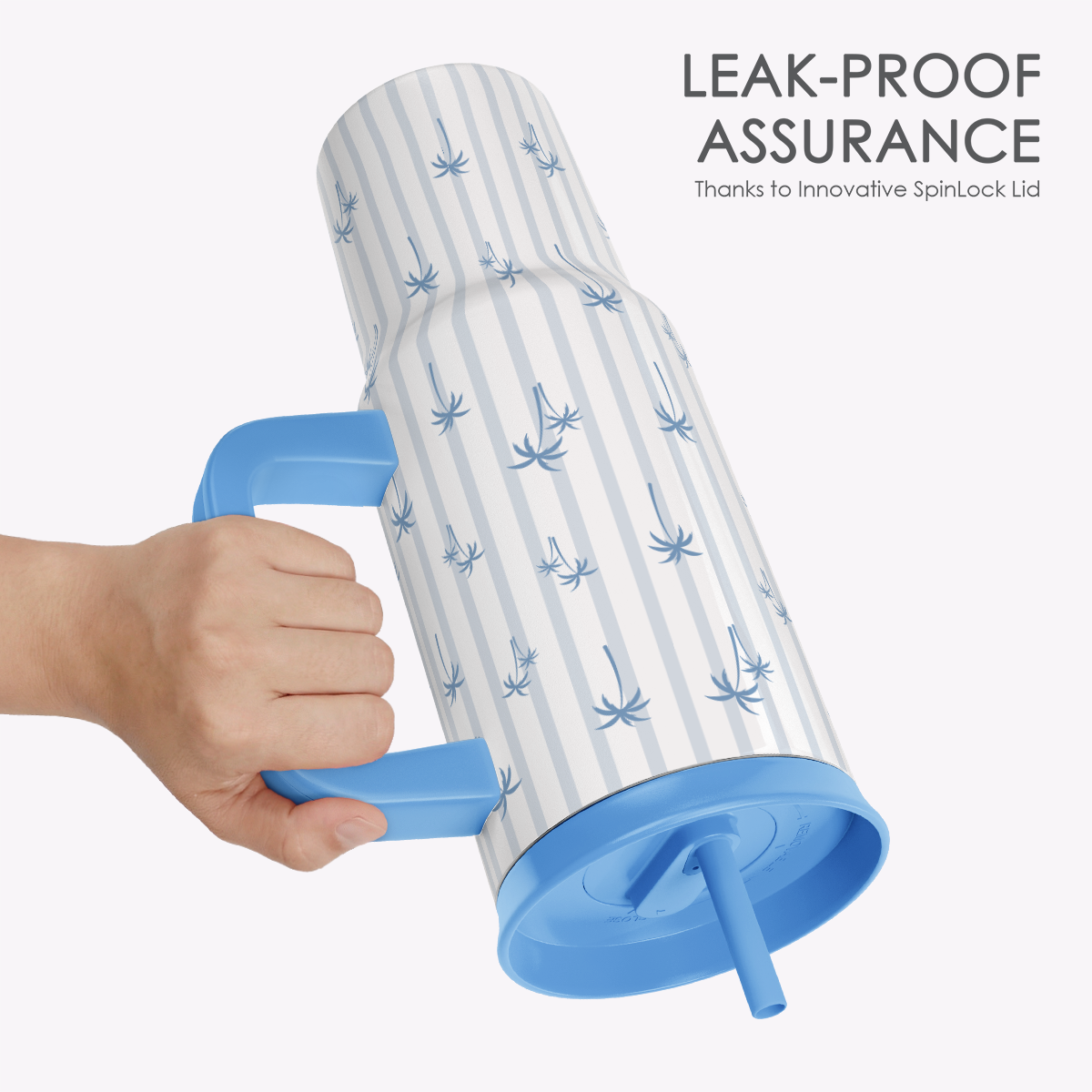 BloomSip 40oz Leak-proof Tumbler | Palm Trees