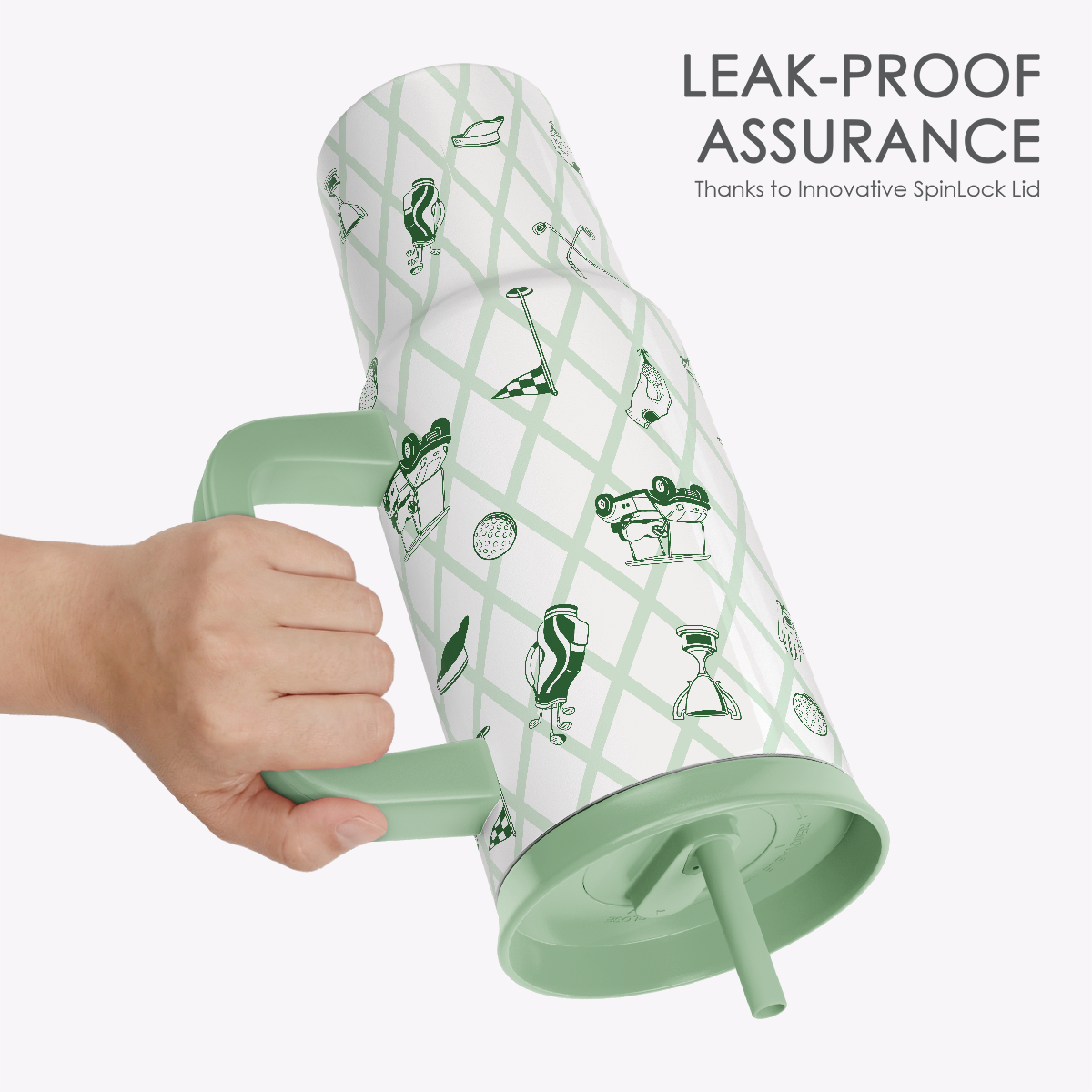 BloomSip 40oz Leak-proof Tumbler | Golf Lovers