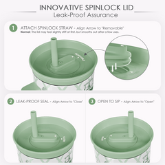 BloomSip 40oz Leak-proof Tumbler | Golf Lovers