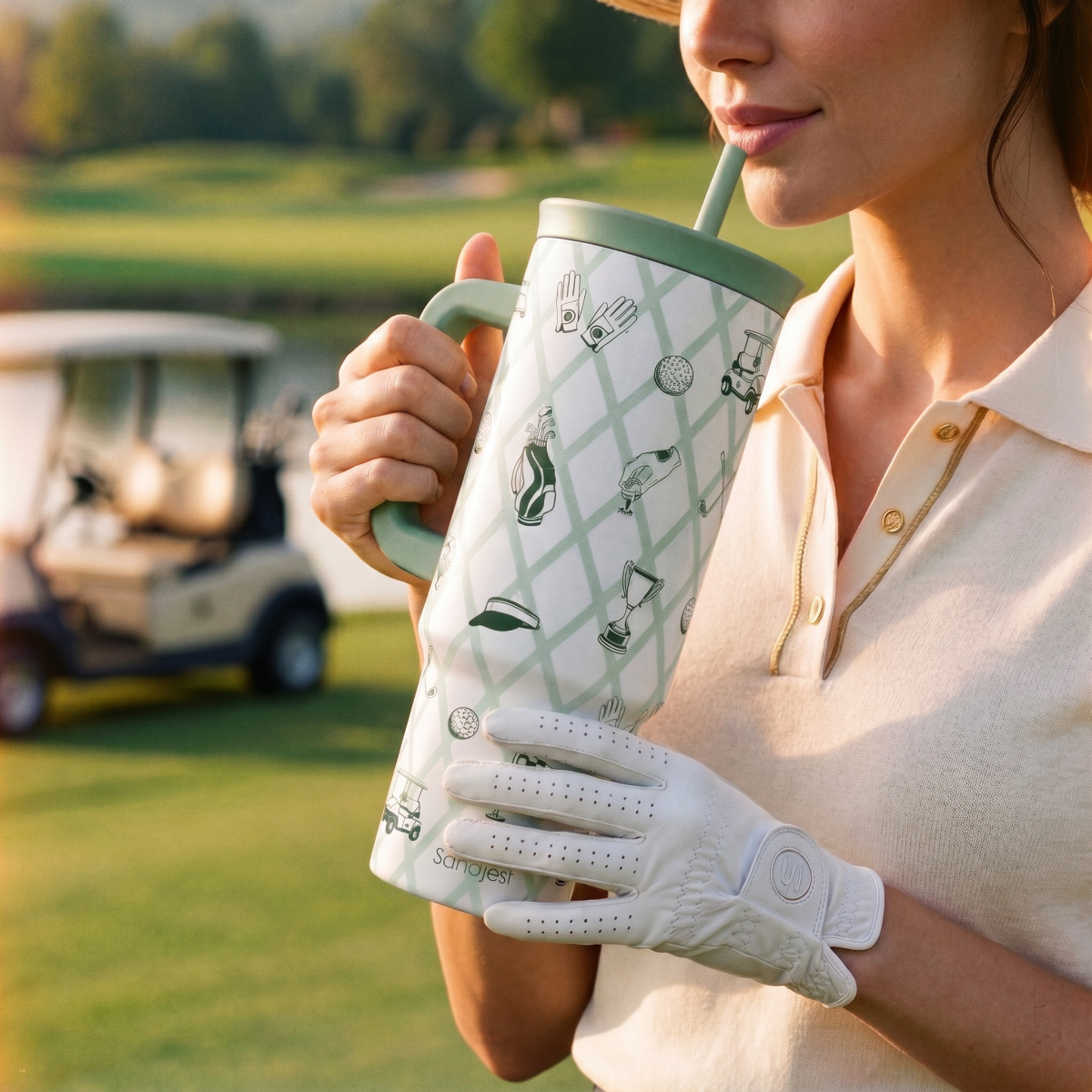 BloomSip 40oz Leak-proof Tumbler | Golf Lovers