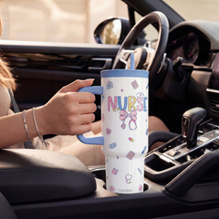 BloomSip 40oz Leak-proof Tumbler | Gift for Nurse