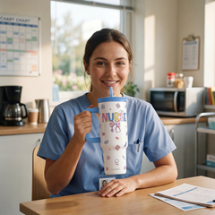 BloomSip 40oz Leak-proof Tumbler | Gift for Nurse