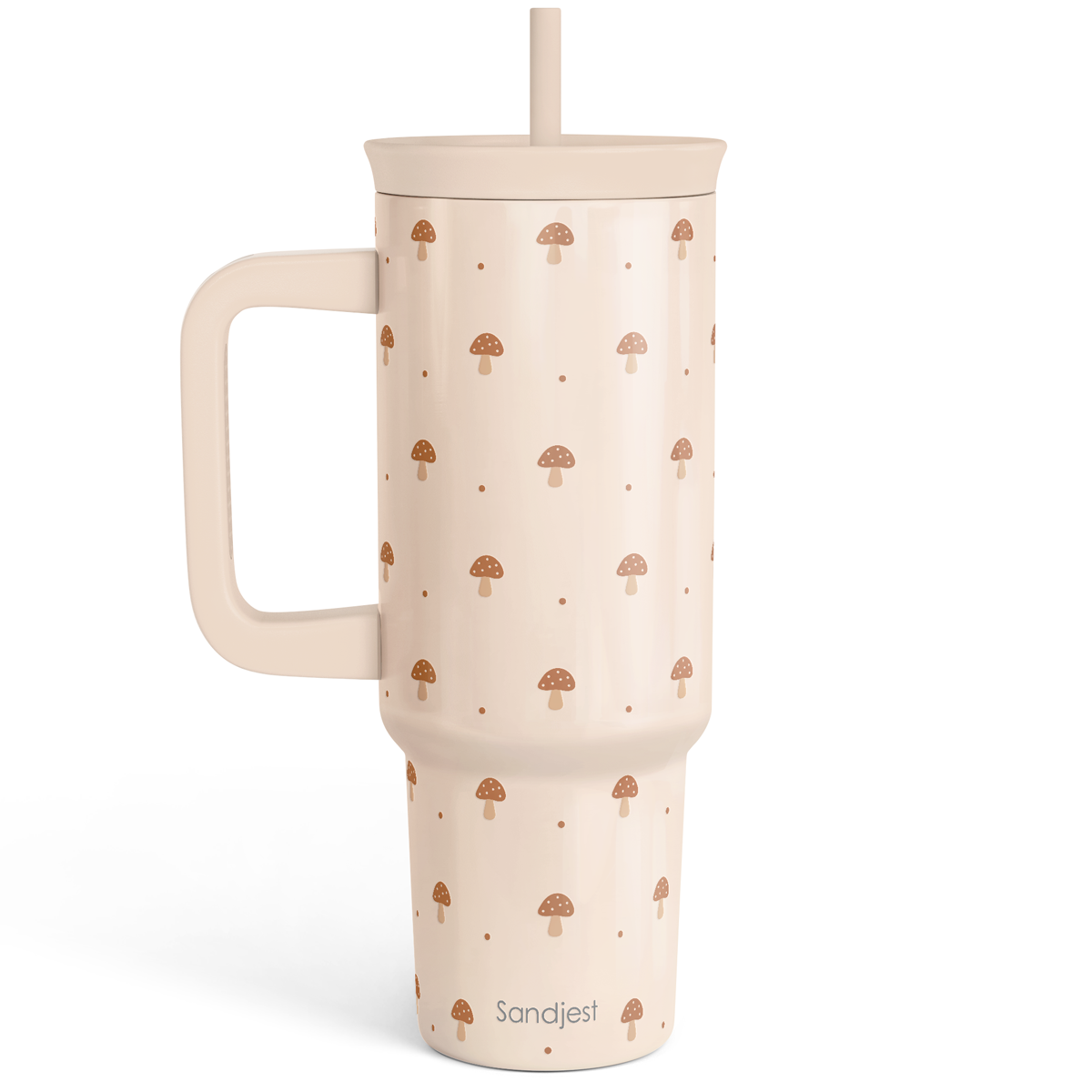 BloomSip 40oz Leak-proof Tumbler | Mushroom