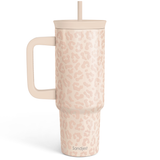 BloomSip 40oz Leak-proof Tumbler | Leopard Skin