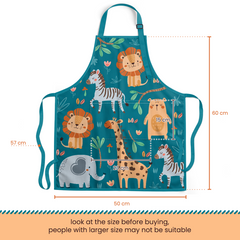 Kid Apron with Front Pocket, 2Pcs Apron and Chef Hat, Chef Apron for Boy Girl Toddler Baking Cooking Gardening Painting, Apron for Children