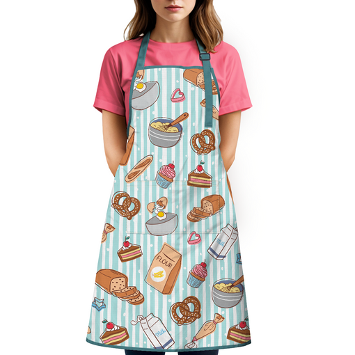 Apron for Baking Lover Baker with Pocket, Chef Aprons for Cooking Baking Grilling BBQ Gardening, Women Gift Adult Apron