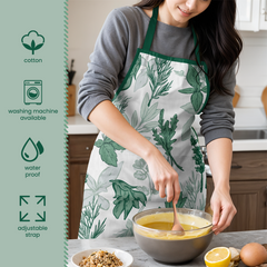 Herb Apron with Pocket, Chef Aprons for Cooking Baking Gardening Grilling BBQ Painting, Vintage Adult Aprons