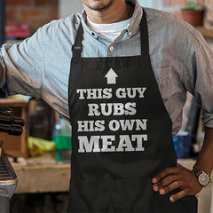 Black Grilling/BBQ Men Cotton Apron