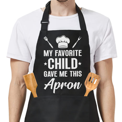 Funny Apron for Dad - Aprons for Mom with Pockets - Birthday Fathers Mothers Day Cooking Grilling BBQ Kitchen Gifts