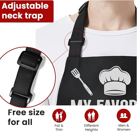 Black Parents Men Cotton Apron
