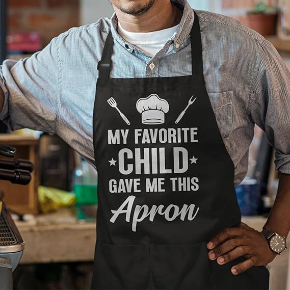 Black Parents Men Cotton Apron