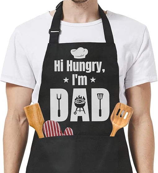 Funny Apron for Dad - Birthday FatherÃ¢â‚¬â„¢s Day Cooking Grilling Gifts for Mens