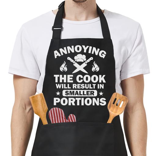 Funny Aprons for Men - Grilling Cooking BBQ Father's Day Birthday Kitchen Aprons with Pockets - Gifts for Dad Chef Husband Papa