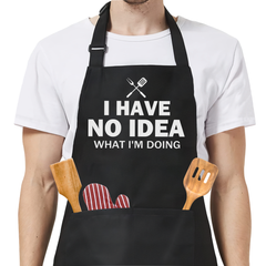 Funny Apron for Men with Pockets - Father's Day Birthday Kitchen Apron Chef Gifts for Dad Husband Papa