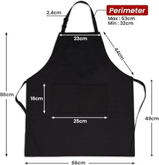 Apron for Men with Pockets - Cooking Baking Grilling BBQ Kitchen Aprons Gifts for Dad on Birthday Father's Day