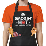 Black Grilling/BBQ Men Cotton Apron