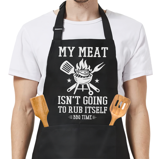 Funny Aprons for Men with Pockets - Father's Day Birthday Apron Gifts for Dad Husband Mens