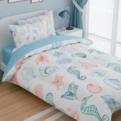 Kids Bedding Set for Girls Boys, Ultra Soft Microfiber Comforter Set Full Size with 4-Pieces, Comforters Bed Sets for Kid Children Teen Tween Bedroom Decor