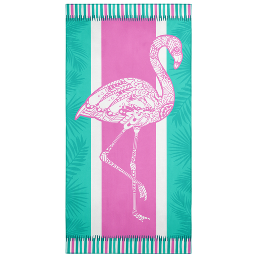 Flamingo Beach Towel for Women Girls 35"x70" - Quick Dry Lightweight Microfiber Beach Towels for Adult - Perfect for Beach Pool Swim Bath Camping Picnic Yoga