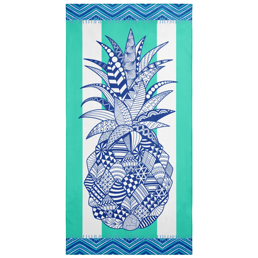 Pineapple Beach Towel for Women Men 35"x70" - Quick Dry Lightweight Microfiber Beach Towels for Adult - Perfect for Summer Beach Pool Swim Bath Camping Picnic Yoga