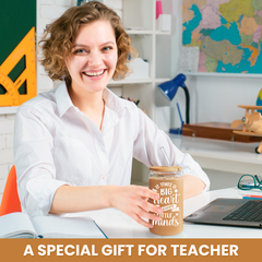 Teacher GlassGlow | Glass Tumbler with Bamboo Lid 16oz