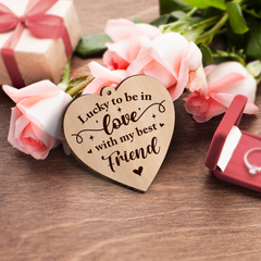 Couple Picture Frames, 360-Degree Floating Wooden Photo Frame, Gifts for Boyfriend Girlfriend Husband Wife Fiance Fiancee, Presents for Wedding Engagement