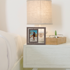 Couple Picture Frames, 360-Degree Floating Wooden Photo Frame, Gifts for Boyfriend Girlfriend Husband Wife Fiance Fiancee, Presents for Wedding Engagement