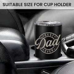 Best Dad Ever Engraved Stainless Steel Tumbler 20oz