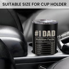 Best Dad Ever Stainless Steel Curved Tumbler 20oz