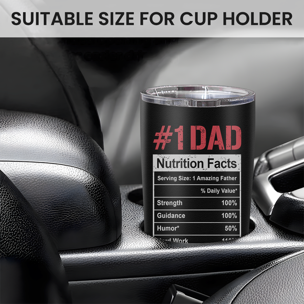 Dad Gifts, Best Dad Ever 20oz Insulated Tumbler with Lid Double-wall Insulated Stainless Steel Mug - Coffee Cup for Outdoor Travel Sport Office, Gift for Birthday Father’s Day