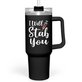 Black Nurse Quencher Tumbler with Handle 40oz