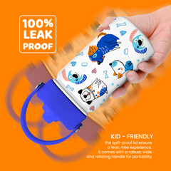 Dog Water Bottle - Kids Water Bottle with Straw Lid - 12 Oz Insulated Stainless Steel Water Bottles for Toddlers Kid Boys - Travel Cup for School Sports