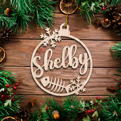 Personalized Cats Christmas Ornament - Customized Cat Name Cut-out Wooden Ornament, Gift Idea for Cat Lovers Pet Owners, Decoration Gift Wood Hanging Ornaments