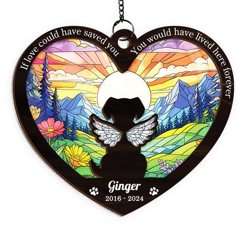 Personalized Pet Memorial Ornament, Dog Memorial Suncatcher Ornaments, Loss of Pet Christmas Ornaments for Dog Lovers