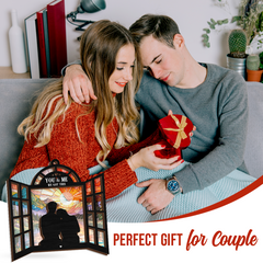 Personalized Couple Suncatcher Ornament You & Me We Got This, Gift for Wedding, Engagement Christmas Decoration, Window Hanging Sign