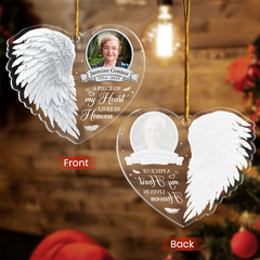 Personalized Human Memorial Ornament - Customized Photo Shaped Acrylic Ornaments, Sympathy Gifts for Loss of Loved One, Bereavement Gifts