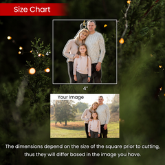 Personalized Family Photo Ornament - Customized Photo Shaped Acrylic Ornaments, Custom Christmas Ornaments, Birthday Gift for Family Members