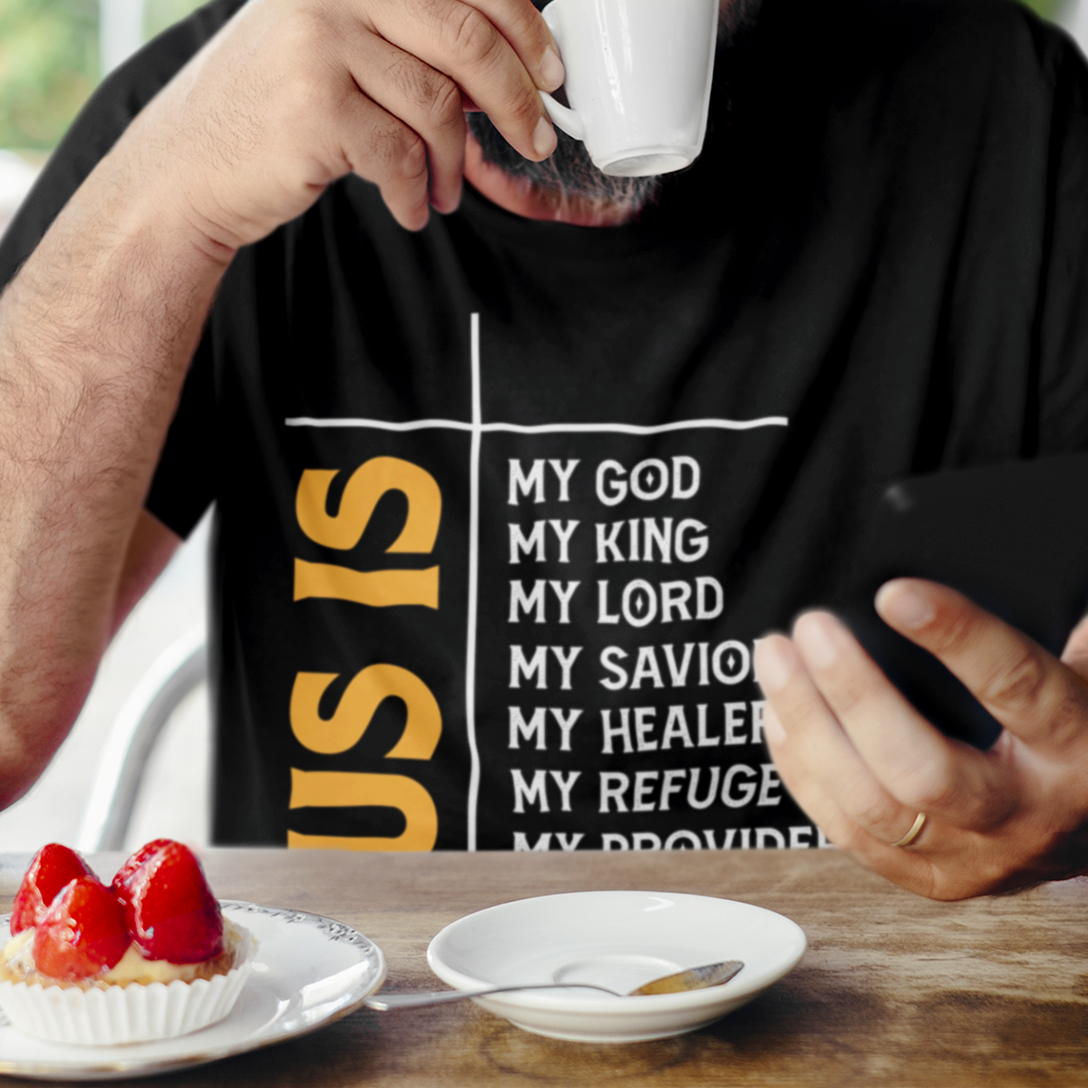 Jesus Is My God My King My Lord My Savior Christian T-Shirt